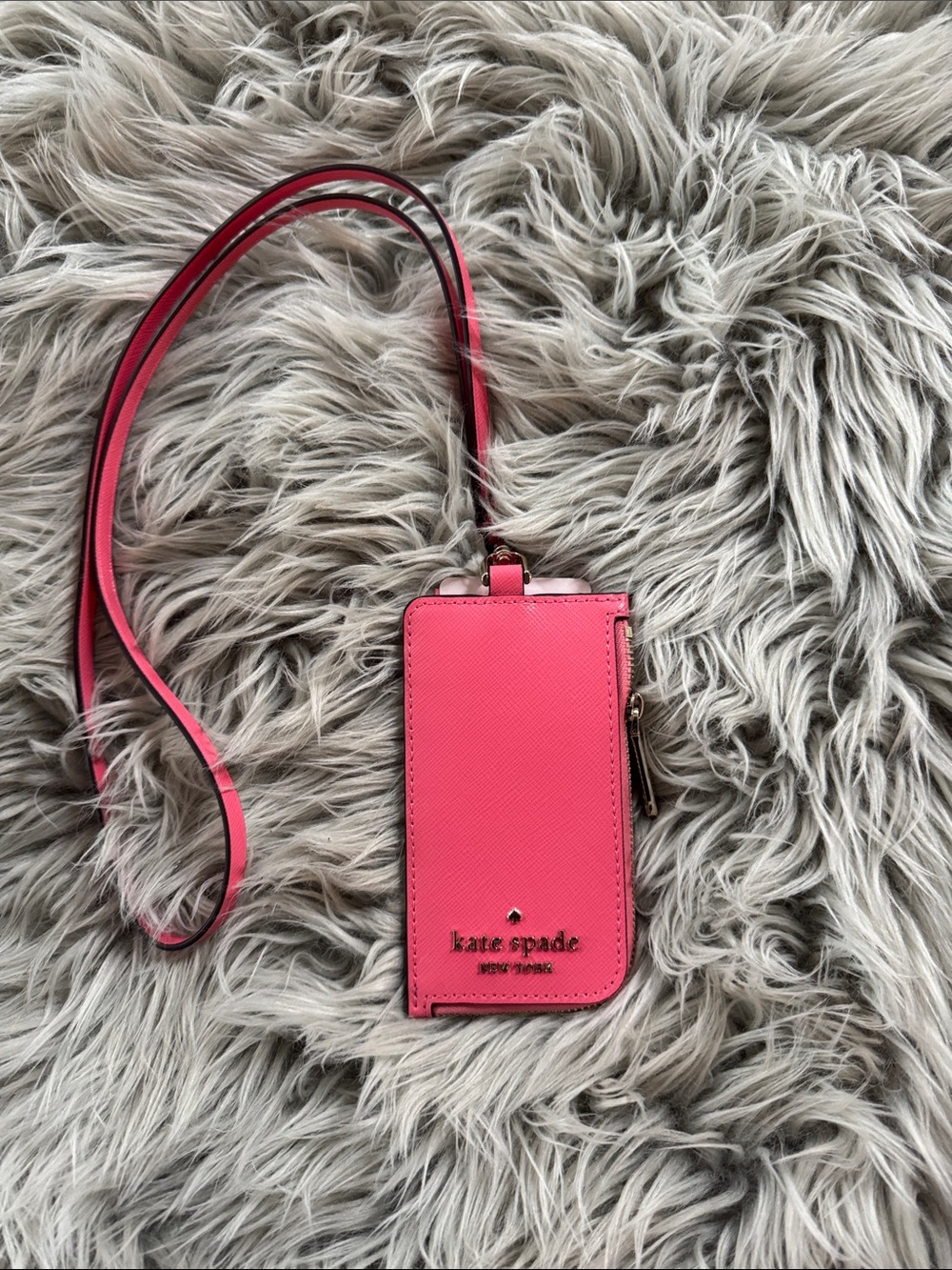kate spade garden pink  Crossbody Card Case with Strap